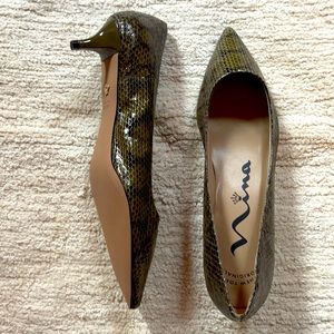 Faux Snakeskin Princess heel shoe